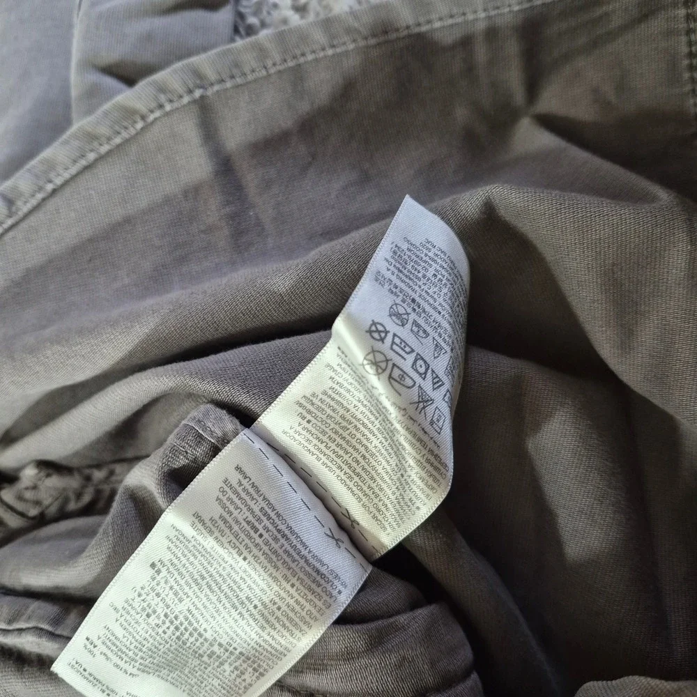 Banana Republic Garment Dye Shirt Jacket S/185028 Mens S Shacket Grey Utility